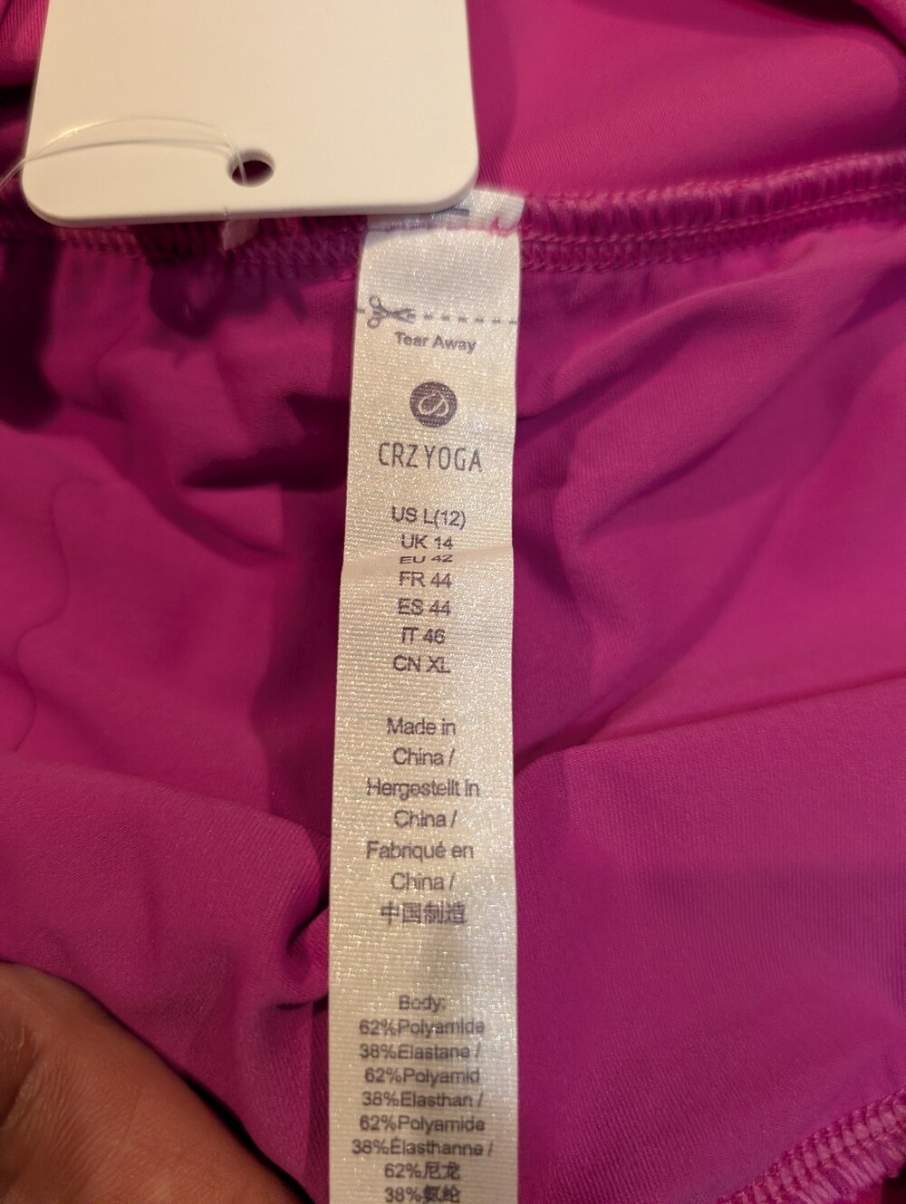 NWT CRZ YOGA Womens L Pink Performance Skirt Lined Sports - Picture 3 of 6